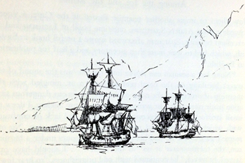 James Cook's Resolution and Discovery