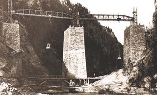 landwasser viaduct construction
