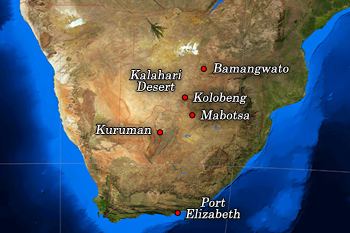 Kolobeng Map