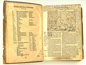 Martin Luther's German version of the Bible in 1534