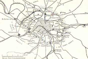 Armée Prussienne Entourant Paris en 1870